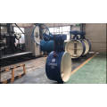 carbon steel wcb dn1200 weld butterfly valve bidirectional hard seal